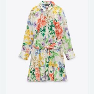 Zara Floral Mini Dress - Multicolor